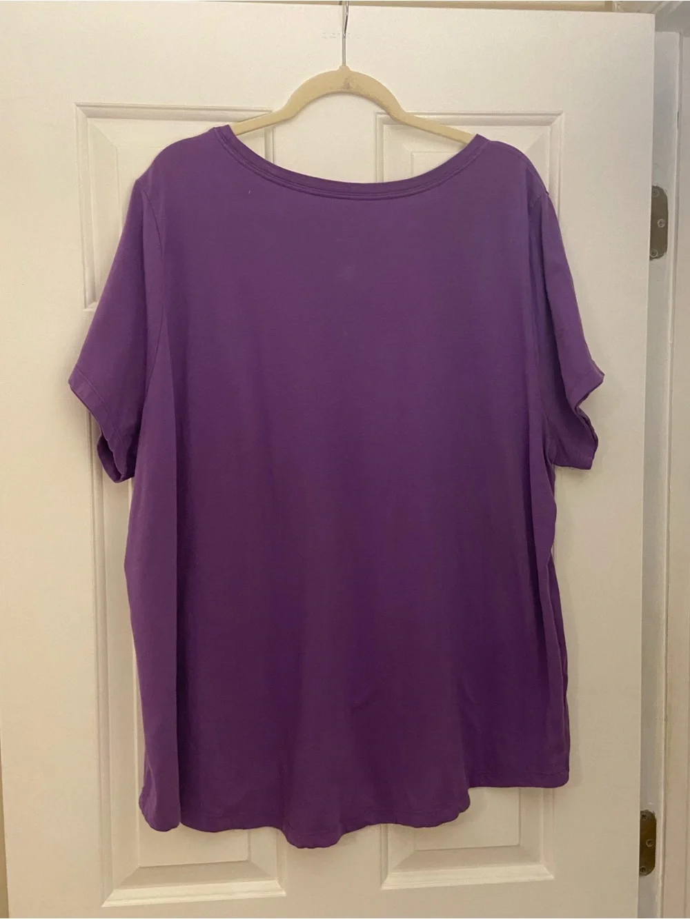 Nike Purple Swoosh Women's Plus Dri-Fit Short Sleeve Tee